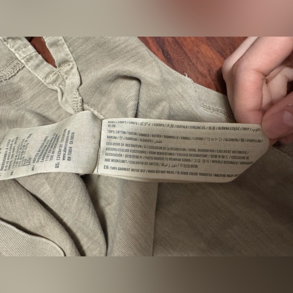 Men's Beige Long Sleeve Shirt - Picture 3 of 3